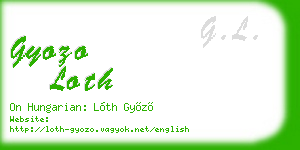 gyozo loth business card